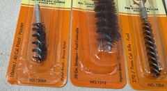 Lot of 4 Bore Brushes Nylon & Bronze .40, 20 Ga, 7mm, .30 Cal Hoppe’s + Rigs