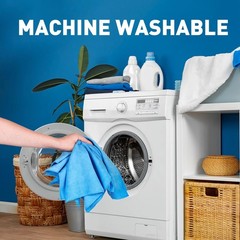 TEAWOO 400x Blue Microfiber Cleaning Towels Rags 12×12 Car Auto Detailing