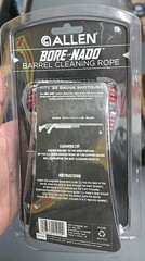 NEW! Allen #70586 Bore-Nado Barrel Cleaning Rope 20 GAUGE Remington, Colt, Win.