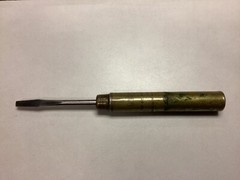 ANTIQUE C.M. POWERS GUN CLEANER FARIES MFG. CO. DECATUR ILL SHOTGUN PAT. 1896