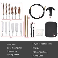 43 PCS Gun Cleaning Kit Pro Universal Pistol Rifle Shotgun Cleaner Set US
