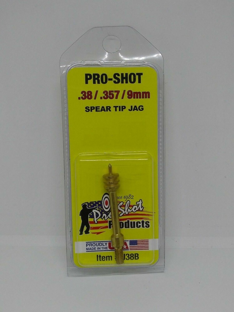 Pro-Shot Spear Tipped Cleaning Jag .357-.38 Cal / 9mm # J38B New!
