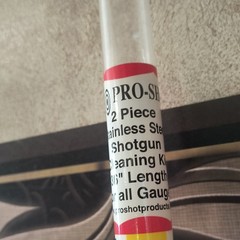 Pro-Shot 2-Piece Shotgun Cleaning Rod Kit 36 in Stainless Steel/Brass 10/410