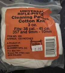 Outers 3000+ Gun Cleaning Patches for 30-45, 22-270, 357, 9mm, 22 Cal, 20-410, +