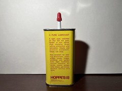 Vintage Hoppe’s Lubricating Oil 3 oz & No. 9 Nitro Powder Solvent 2oz Glass
