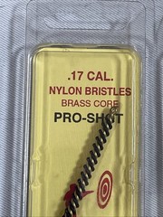 2 Pro-Shot Bore Brush For .17 Caliber/.177 Rifle Bronze/Nylon 17R 17NR Pellet