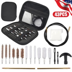 Gun Cleaning Kit .17 .22/.223/5.56MM .243 .280 .30 MultiCaliber Brushes 43PCS