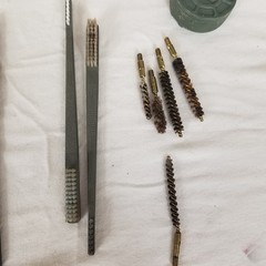 Long Barrel Cleaning Kit green Good Sectional multiple Rods Brushes military
