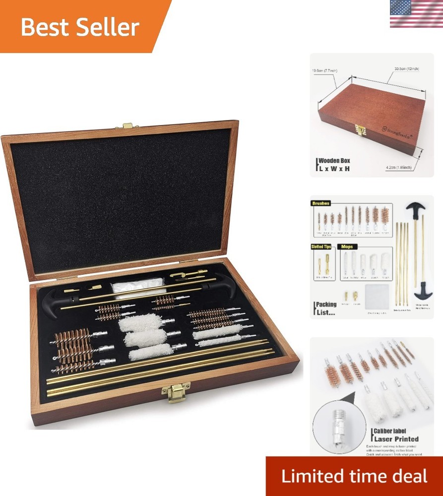 26-Piece Gun Cleaning Kit for Rifles, Shotguns & Handguns – All Calibers