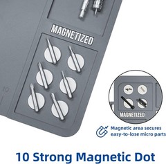 Gun Cleaning Mat, Premium Magnetic Pad With Organizer Parts Tray, Anti-Slip Rubb