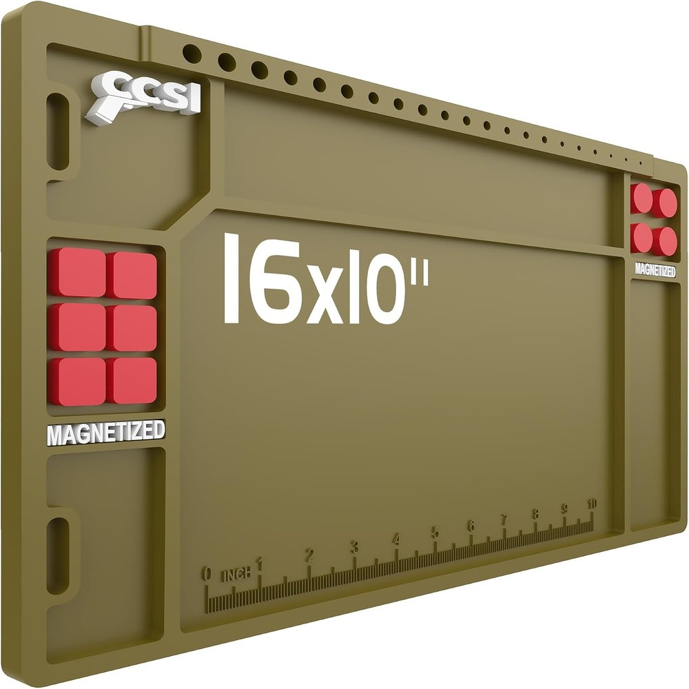 Pistol Gun Cleaning Mat Gun Cleaning Pad W/ Magnetic Organizer Parts Tray