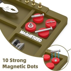 Pistol Gun Cleaning Mat, Gun Cleaning Pad with Magnetic Organizer Parts Tray,…