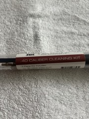 TekMat .40 Caliber 7-Piece Cleaning Kit Brass Nylon Plastic Carry Tube