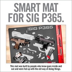 Real Avid Gun Mat for Sig Sauer P365 & P365XL w/ Magnetic Parts Tray AVSIGP365SM