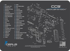 For Heckler & Koch HK CC9 PREMIUM Armorers Cleaning Bench Mat Cerus Gear
