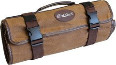 Portable Gun Cleaning Mat w/Waxed Canvas Handle and Pockets Shooting Mat Brown