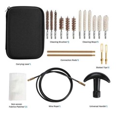 19pcs/set Tactical Gun Cleaning Kit for 22/38/9/40/45mm Caliber for Handgun Rifl