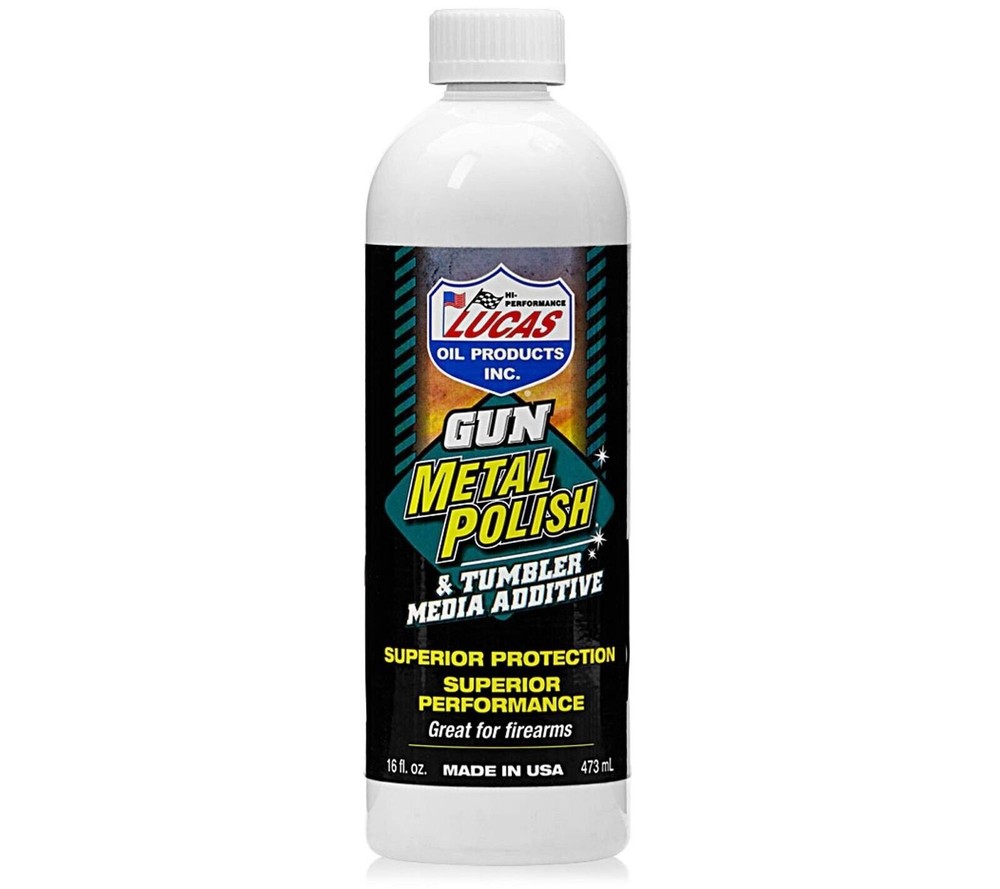 Lucas Oil Gun Metal Polish 16 oz Liquid Tumbler Media Additive Made in USA