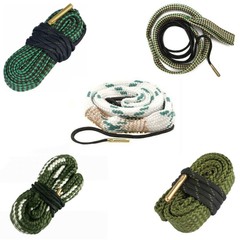 Bore Rope Gun Snake Barrel Cleaners .22 thru .45 & 12 28Ga Rifle Shotgun Pistol