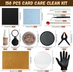 15-in-1 Card Care Cleaning Kit, 150 Pcs Repair Tools with Storage Box for