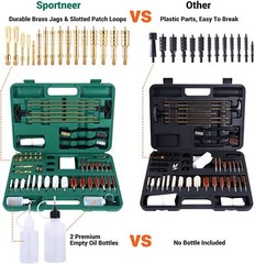 163pcs Gun Cleaning Kit Universal Rifle Pistol Shotgun Handgun Firearm with Case