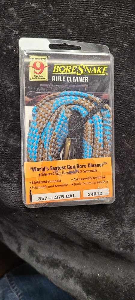 Hoppe’s Bore Snake Rifle Cleaner 24018 .357 – .375 CAL In Package