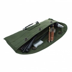 ASR Outdoor .22 Caliber Gun Cleaning Kit Brushes Canvas Pouch 10 Piece Set