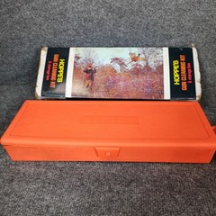 Hoppes No 9 Vintage Gun Cleaning Kit Orange Case Original Box READ