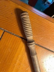 Vintage Shotgun Cleaning Rod 3 Pc Wooden Brass Gun Cleaning Rod 36” Antique