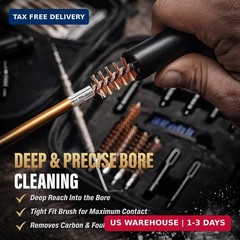 GLORYFIRE Universal Gun Cleaning Kit Fits .22 .357/9mm .38 .40 .45 Cal Handguns