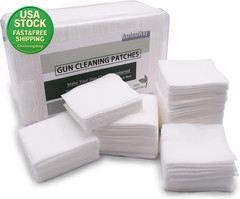 1000 Gun Cleaning Patches 2 Inch Cotton Lint Free for Pistol Rifle Firearms