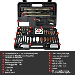 Gun Cleaning Kit with Organized Accessories for Pistol & Shotgun Care