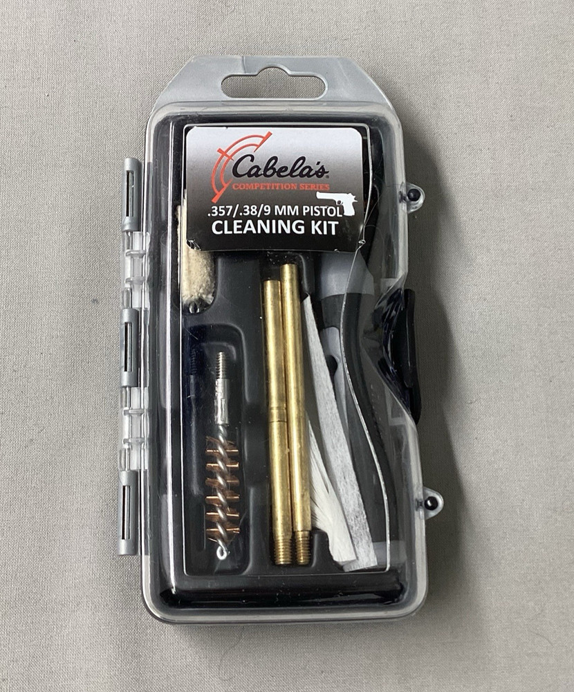 Cabela’s Pistol Cleaning Kit .357/.38/9mm 13 Pieces Competition Series