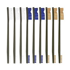 All-Purpose Gun Cleaning Brush Set – 9 Pack (3 Nylon, 3 Bronze, 3 Blue Nylon)