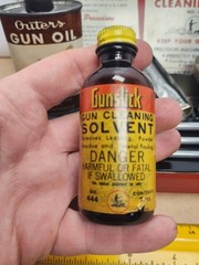Vintage Outers Tin “Gunslick” Rifle Kit 30 Cal. w/original near full bottles