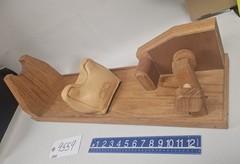 Custom Wood Gun Cleaning/ Repair Rest Fixture W/Rest Pad Beautiful Sporting Tool