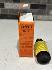 Hoppe’s 2 oz. No. 9 Gun Bore Cleaner Glass Bottle New!