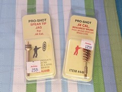 NEW Vintage Pro-Shot J44B Spear Tip Jag & 44P Benchrest Brush .44 Cal.