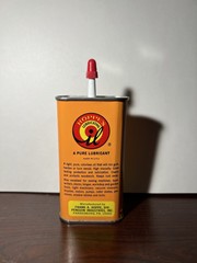 Vintage Hoppe’s Lubricating Oil 3 oz & No. 9 Nitro Powder Solvent 2oz Glass