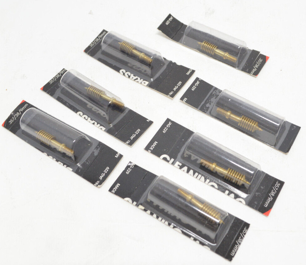 Qty 7 – Kleenbore .357/.38/9mm Cleaning Jag Jag-229 NEW