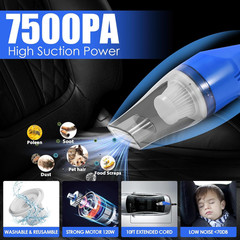 Car Cleaning Kit with Handheld Vacuum and Detailing Tools, Interior and Exterior