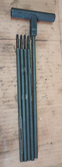 Vintage military gun cleaning rod jag 5 piece M1 50 cal army M2 M3 M7