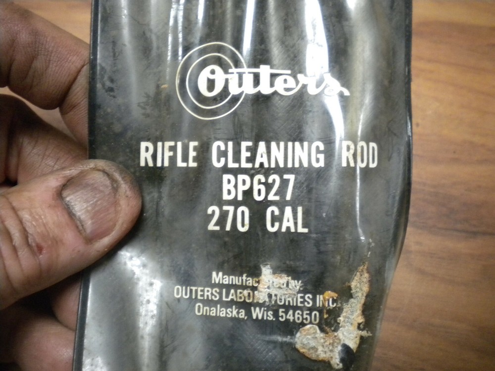 Outers Rifle Cleaning Rod Kit, For.270 cal and Larger Rifle,See Pics for Content