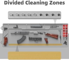 Large Gun Cleaning Mat for Rifle Shotgun Pistol, 36″ x 13″ Magnetic Cleaning …