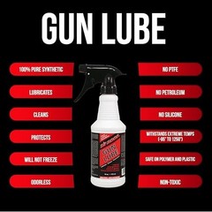 100% Pure Synthetic Gun Lube CLP – 16oz Trigger Spray for Rifles, Shotguns & Pis