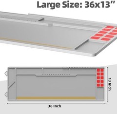 Large Gun Cleaning Mat for Rifle Shotgun Pistol, 36″ x 13″ Magnetic Cleaning …
