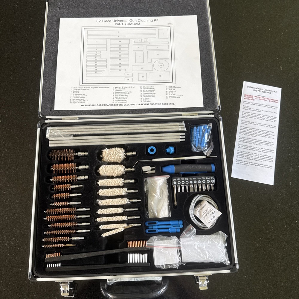 GunMaster Super Deluxe 62 Piece Universal Gun Cleaning Kit