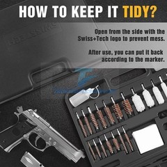 163pcs Gun Cleaning Kit Universal Rifle Pistol Shotgun Handgun Firearm with Case