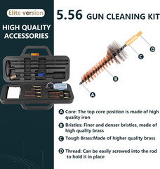 Gun Cleaning Kit Elite Version for 5.56 Cleaning Kit .22 Rifle Gun Cleaning Kit