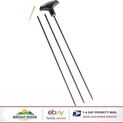 Universal 3-Piece Steel Cleaning Rod with Ball Bearing Swivel Handle